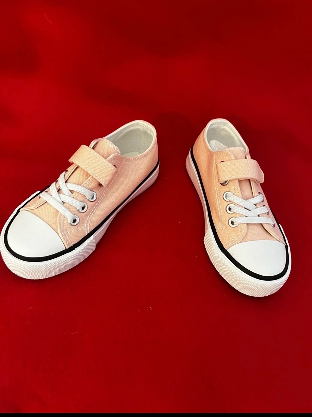 Girls Canvas Velcro Strap Fashion Sneakers
